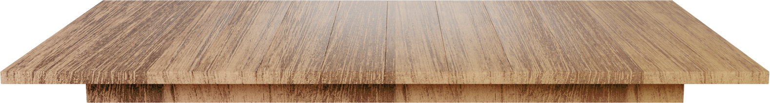 3D Render of Wooden Podium